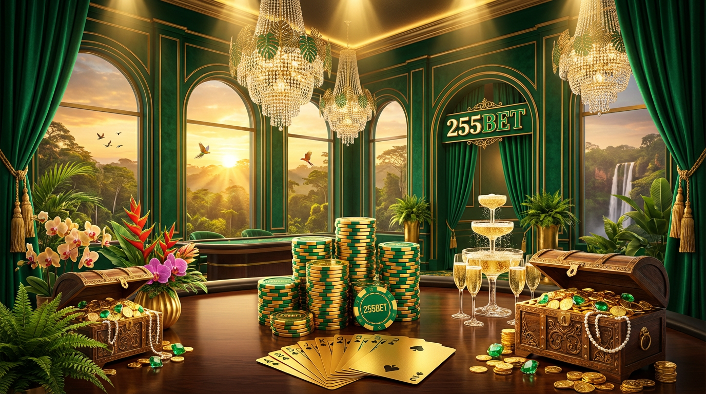 255bet Cassino Online de Luxo - Sala VIP com vista para floresta amazônica